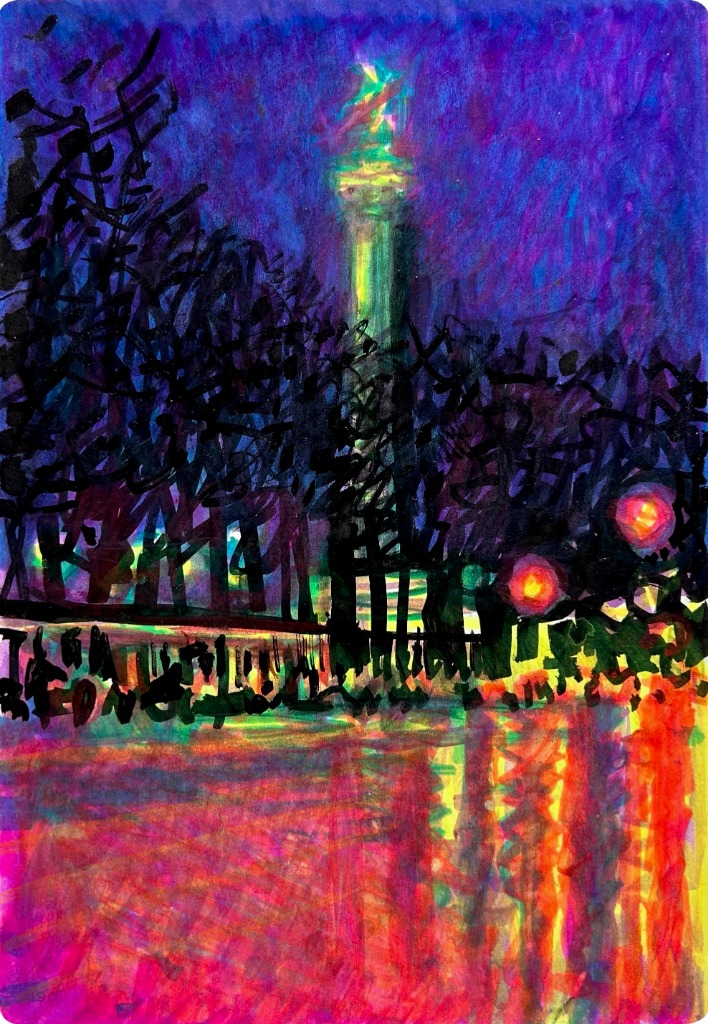 PARIS MIDNIGHT/LA BASTILLE par Vincent Andrieu